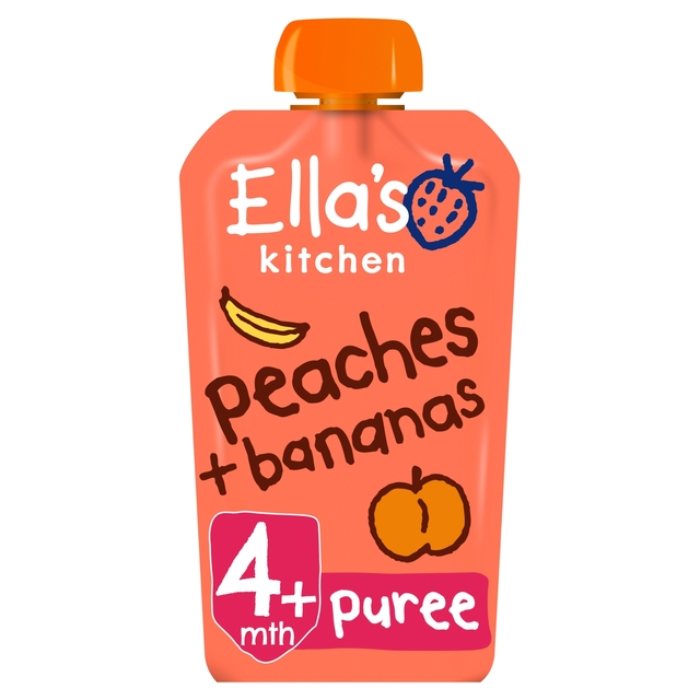 Ella's Kitchen - Organic Baby Puree Pouch (4+ Months) Peaches + Bananas, 120g