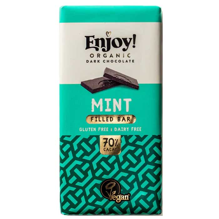Enjoy! - Caramel Filled Chocolate Bar - Magical Mint (1 Bar), 70g 