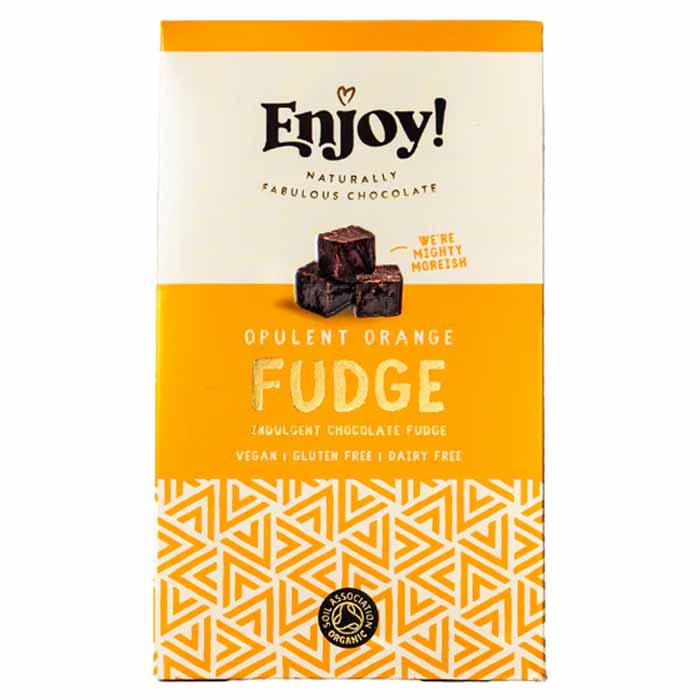Enjoy! - Organic Chocolate Fudge - Opulent Orange (1-Pack), 100g