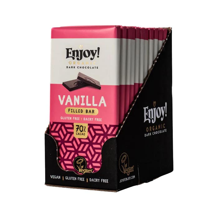 Enjoy! - Vanilla Caramel Filled Chocolate Bar - 12-Pack, 70g