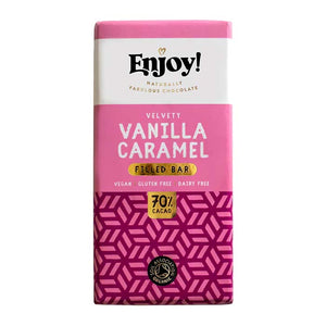Enjoy! - Vanilla Caramel Filled Chocolate Bar, 70g | Multiple Options