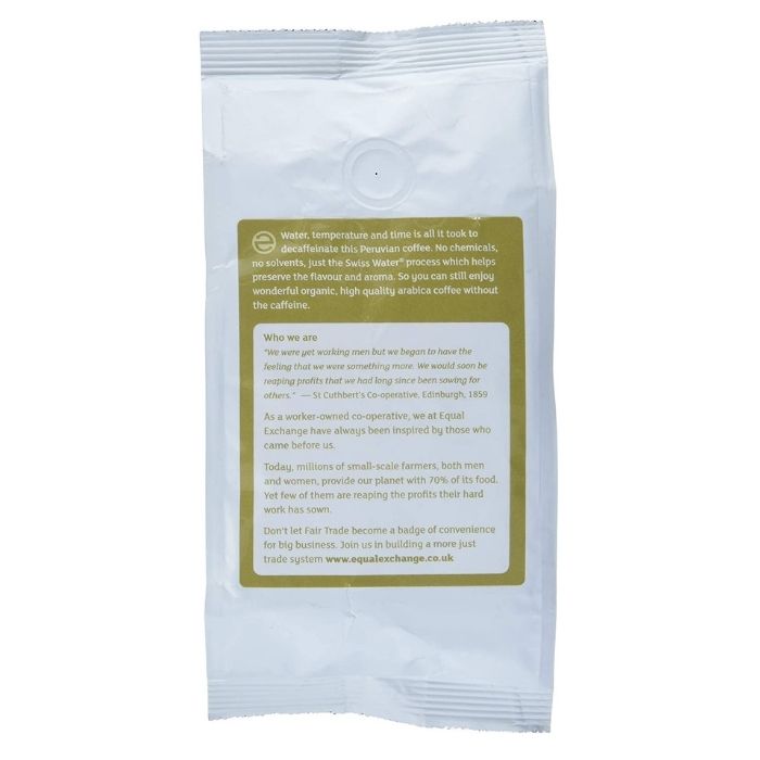 Equal Exchange - Decaf Roast & Ground Coffee, 227g - back