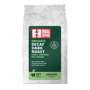 Equal Exchange - Organic Decaffeinated Dark Roast Roast & Ground Coffee, 227g