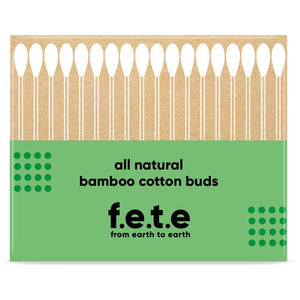 F.E.T.E - Cotton & Bamboo Swabs, 100 Cotton Buds