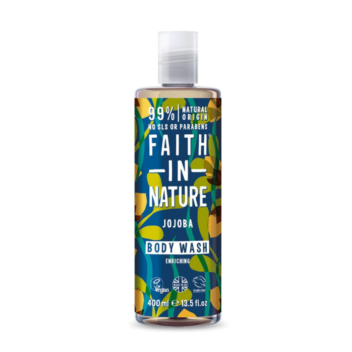 Faith In Nature - Bath & Shower Gel, 400ml  jojoba