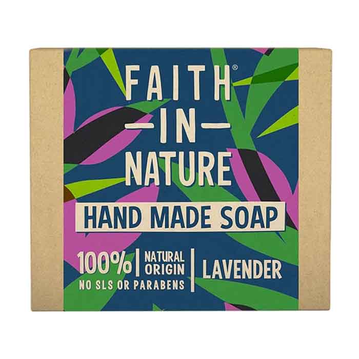 Faith In Nature - Fragrance-Free Handmade Soap Bar - Lavender, 100g