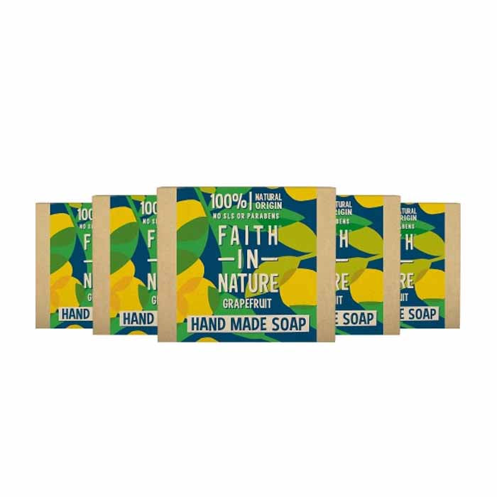 Faith In Nature - Grapefruit Soap, 100g  Pack of 6