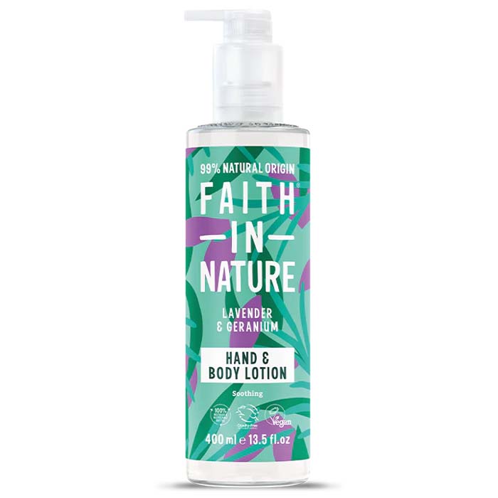 Faith In Nature - Hand and Body Lotion - Lavender Geranium, 400ml