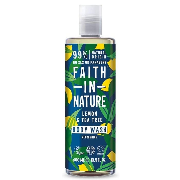 Faith In Nature - Lemon & Tea Tree Body Wash - 400ml - front