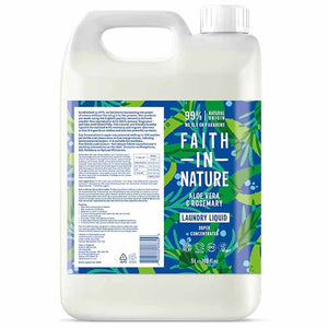 Faith In Nature - Super Concentrated Laundry Liquid - Aloe Vera & Rosemary, 5L