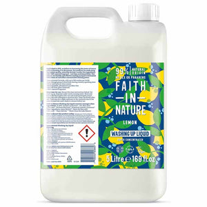 Faith In Nature - Super Concentrated Washing Up Liquid - Lemon, 5L