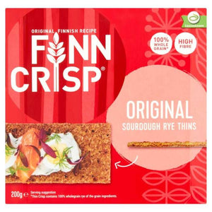 Finn Crisp - Original Sourdough Rye Thins, 200g | Pack of 9