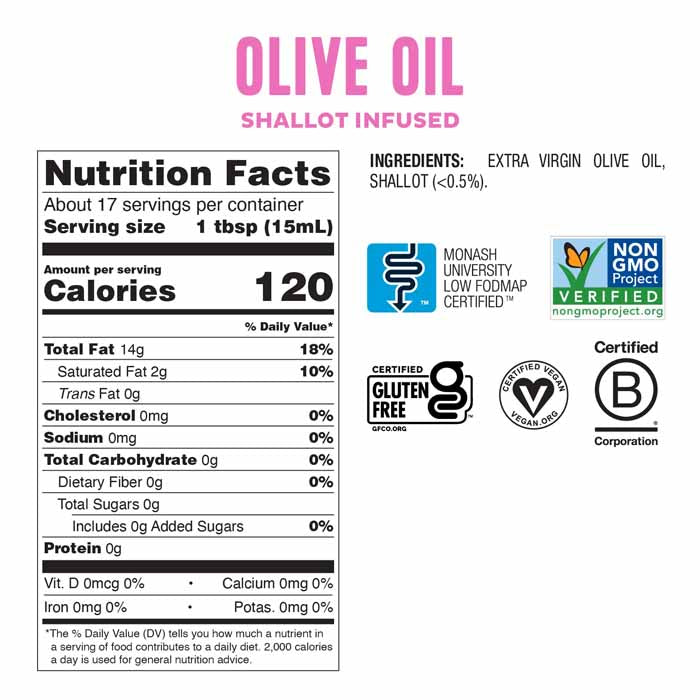 Fody - Shallot Infused Italian Extra Virgin Olive Oil, 250ml - back