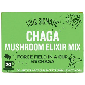 Four Sigmatic - Mushroom Elixir Mix with Chaga, 20 Sachets