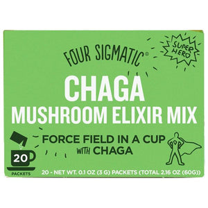 Four Sigmatic - Mushroom Elixir Mix with Chaga, 20 Sachets