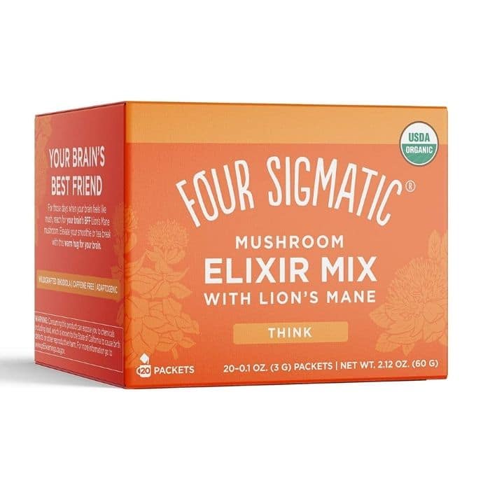 Four Sigmatic - Mushroom Elixir Mix with Lion's Mane, 20 sachets - front