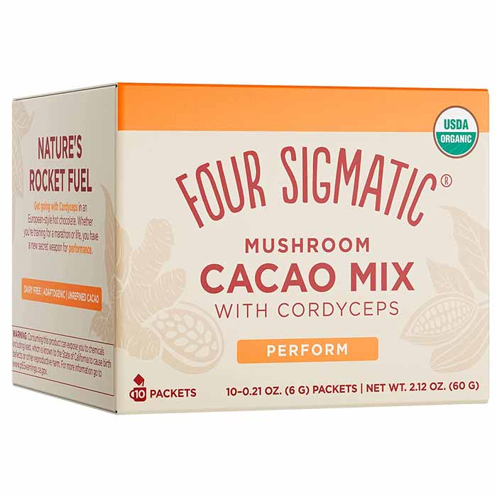 Four Sigmatic - Mushroom Hot Cacao Mix with Cordyceps, 10 Sachets
