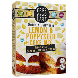 Free & Easy - Lemon Poppyseed Cake Mix With Coconut Sugar, 350g