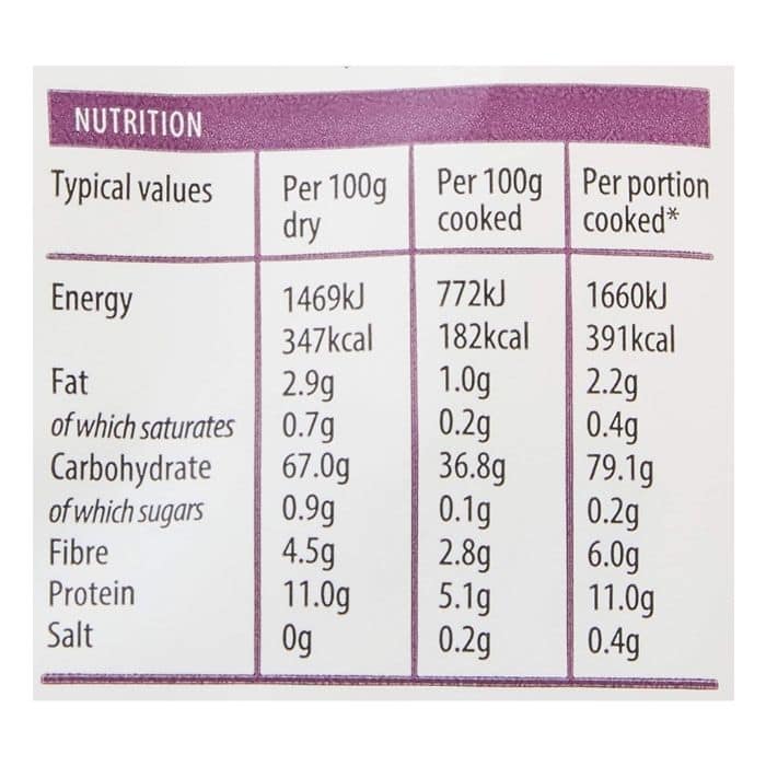 Freee - Organic Buckwheat Penne (GF), 500g - back