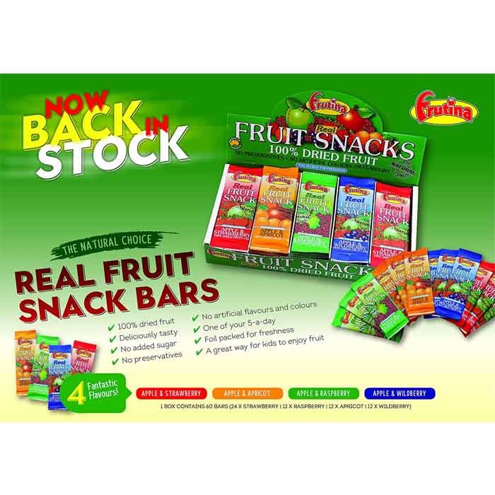 Frutina - Original Fruit Snack Variety Box, 15g  Pack of 60 - back