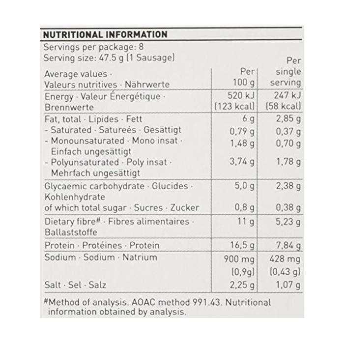 Fry's - Vegan Sausages, 380g - back