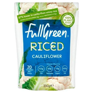 Fullgreen - Riced Cauliflower, 200g | Pack of 6 | Multiple Flavours