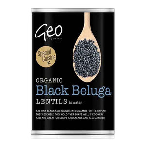 Geo Organics - Black Beluga Lentils, 400g