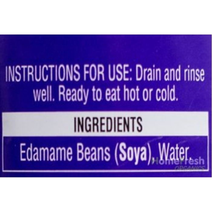 Geo Organics - Edamame Beans in Water, 400g - BACK