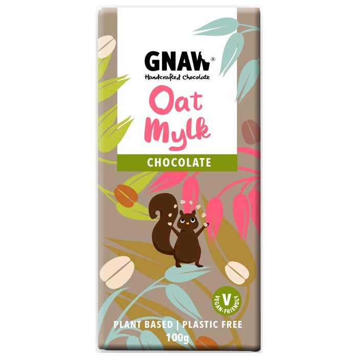 Gnaw - Oat Mylk Chocolate Bar - Oat Mylk (1 Bar), 100g