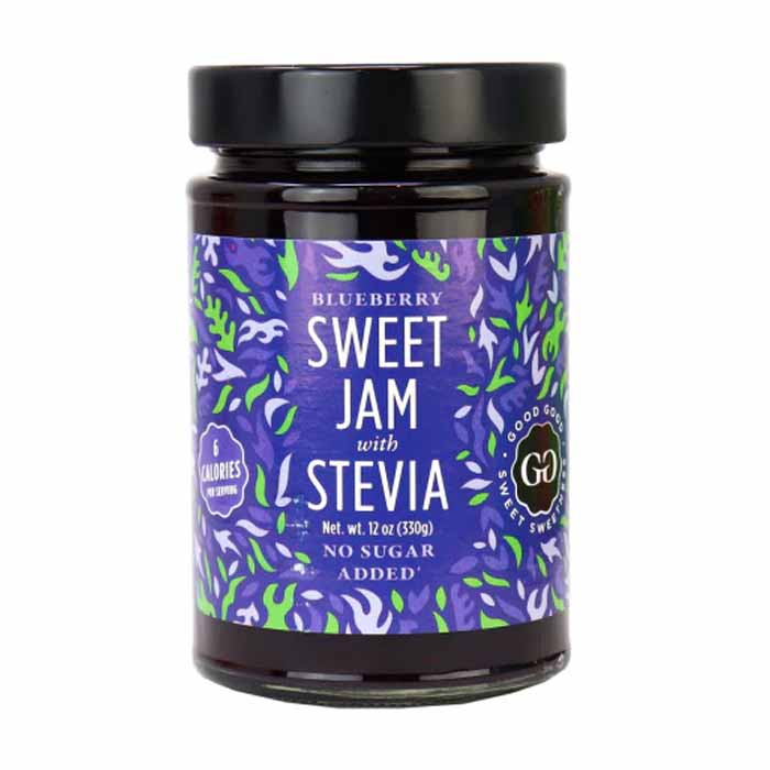 Good Good - Keto-Friendly Jam - Sweet Jam Stevia Blueberry, 330g