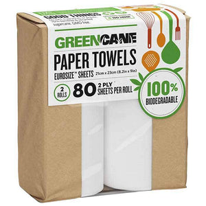 Greencane - 2 Ply Kitchen Towels, 2 Rolls