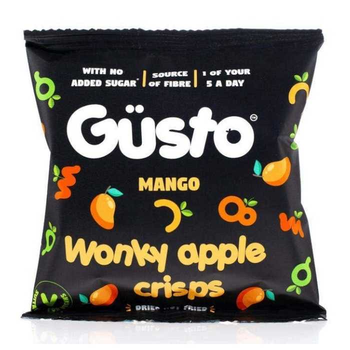Gusto Snacks AirDried Wonky Apple Crisps, 20g Multiple Options PlantX UK