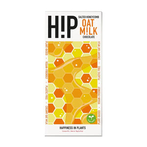 H!P - Salted Honeycomb Oat Milk Chocolate Bar, 70g | Multiple Sizes