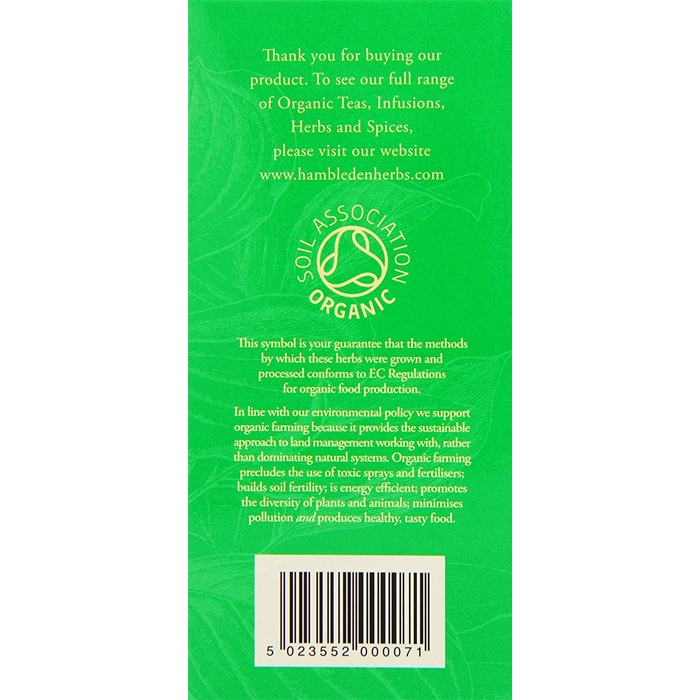Hambleden Herbs - Organic Lime Flower Tea Bags, 32.5g - back