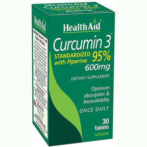 Health Aid - Curcumin 3, 30 Tablets