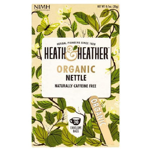 Heath & Heather - Organic Nettle Herbal Tea, 20 Bags | Pack of 6