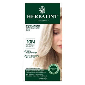 Herbatint - 10N Platinum Blonde Permanent Herbal Hair Colour, 150ml