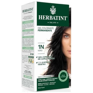 Herbatint - 1N Black Permanent Herbal Hair Colour, 150ml