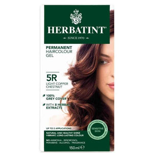 Herbatint - 5R Light Copper Chestnut Permanent Herbal Hair Colour, 150ml