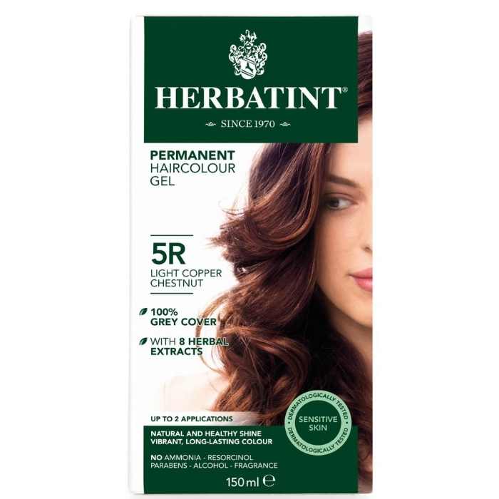 Herbatint - 5R Light Copper Chestnut Permanent Herbal Hair Colour