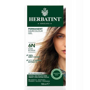 Herbatint - 6N Dark Blonde Permanent Herbal Hair Colour, 150ml