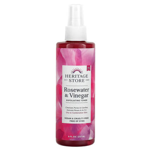 Heritage Store - Rosewater & Vinegar Exfoliating Toner, 236ml