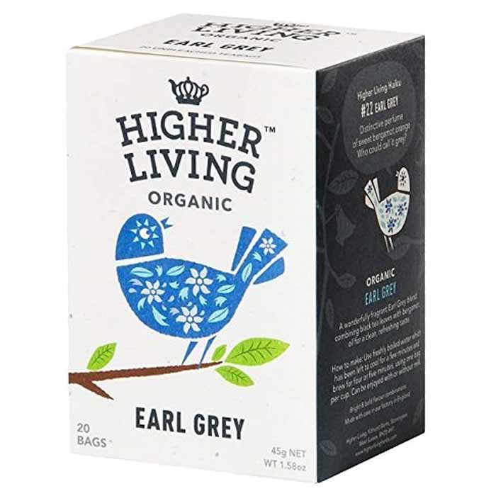 Higher Living - Organic Earl Grey Tea, 20 Bags