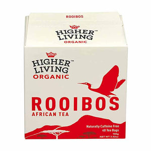 Higher Living Organic - Rooibos Tea, 40 Bags | Pack of 4