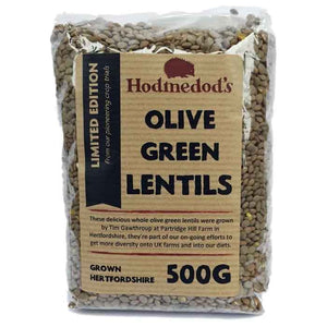 Hodmedod's - British Grown Olive Green Lentils, 500g