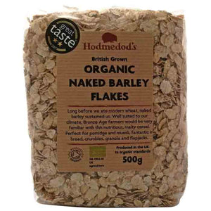 Hodmedod's - Organic Naked Barley Flakes, 500g