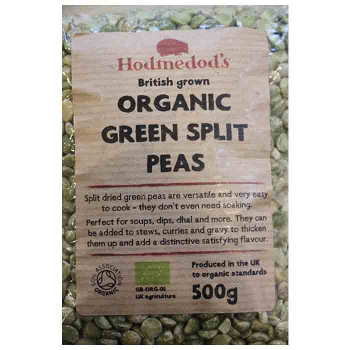Hodmedod - Organic Split Green Peas, 500g