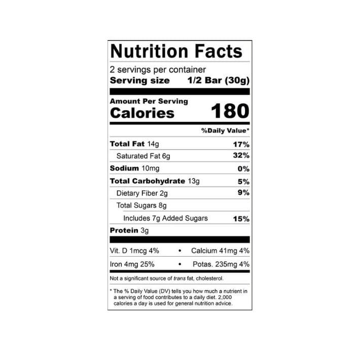 Hu - Hazelnut Butter Dark Chocolate Bar, 60g - back