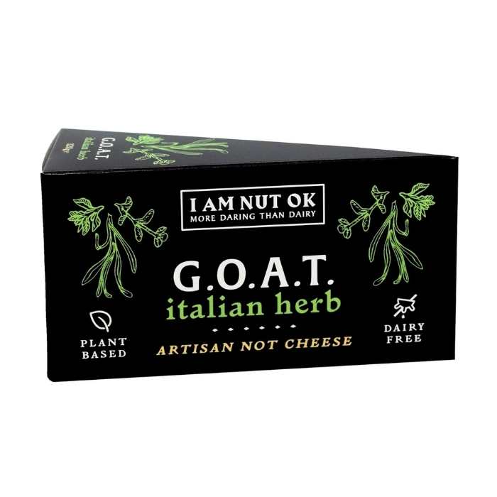 I Am Nut Ok - G.O.A.T Italian Herb Cheese, 120g - front