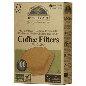 If You Care - Unbleached Coffee Filters, 100 Filters | Multiple Sizes